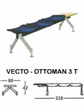 Kursi Tunggu Indachi Type Vecto-Ottoman 3 T